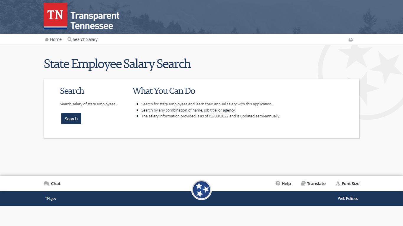 State Employee Salary Search